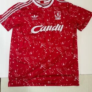Adidas Red Liverpool FC Candy Jersey - Barnes 10